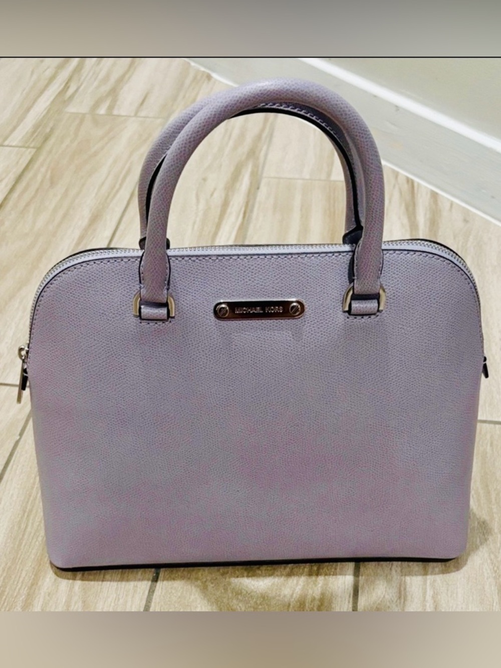 Michael Kors Cindy Dome Lavender Tone Satchel
